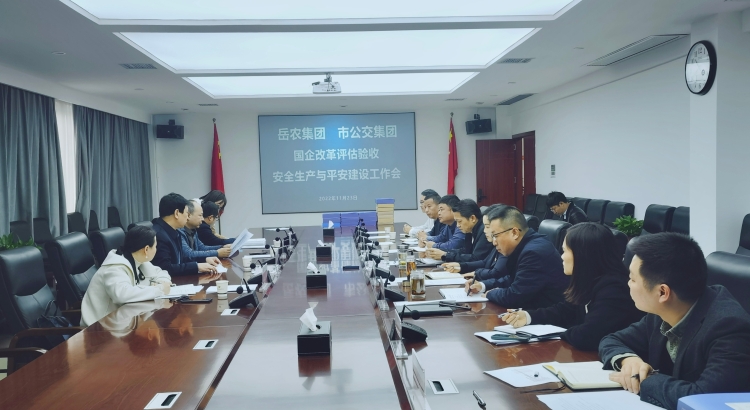 市国资委对岳农集团、市公交集团国企改革三年行动成效开展检查考评